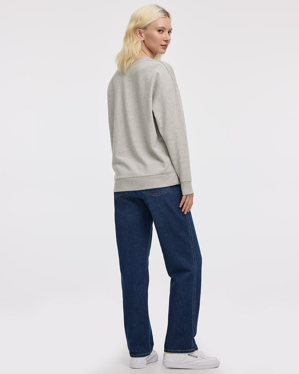 Long-Sleeve Crew-Neck Sweatshirt - R Essentials - Image 46