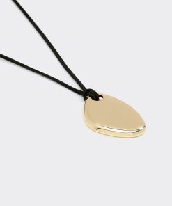 Long Cord Necklace with Organic Pendant
