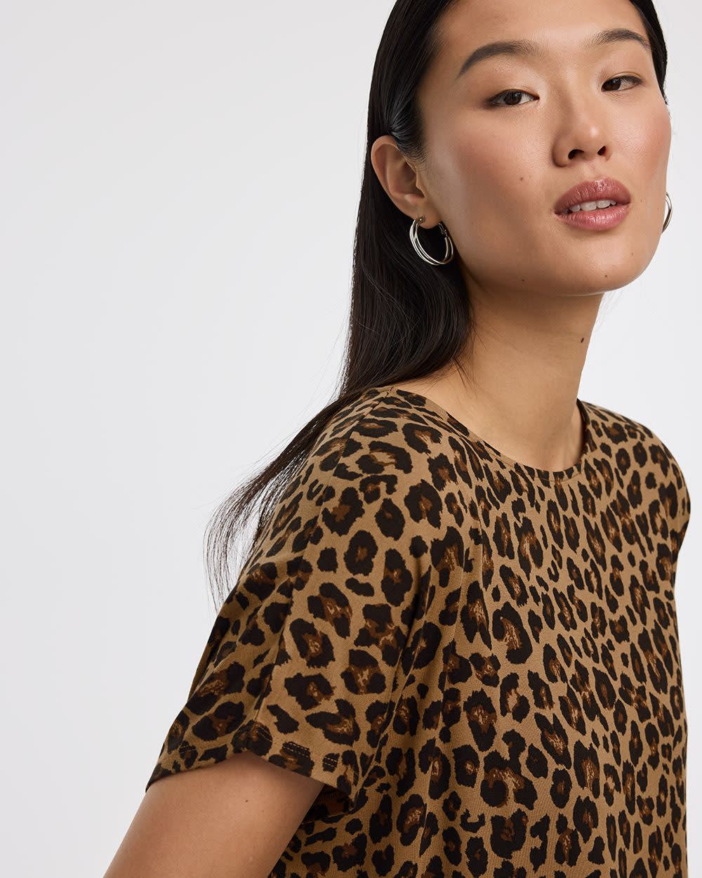 Short-Dolman-Sleeve Boat-Neck T-Shirt - Image 12