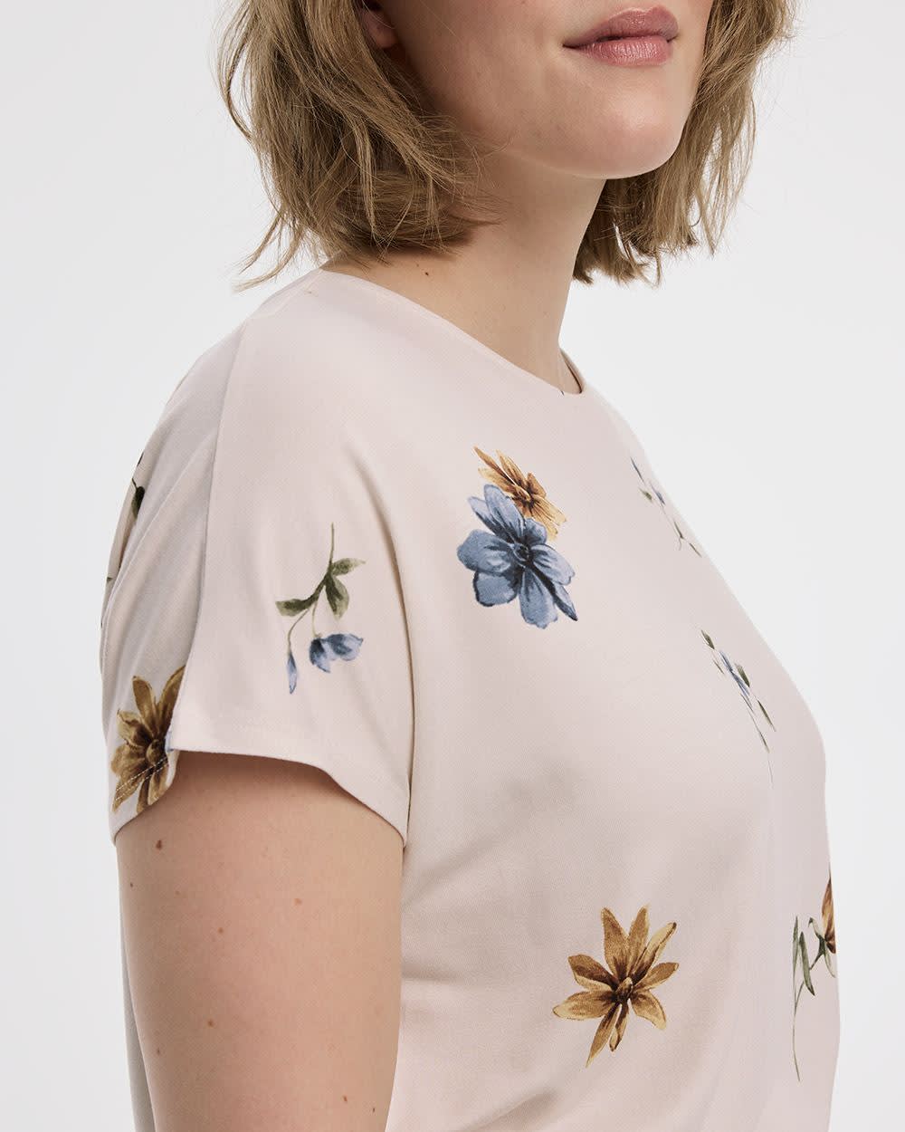 Short-Dolman-Sleeve Boat-Neck T-Shirt - Image 8