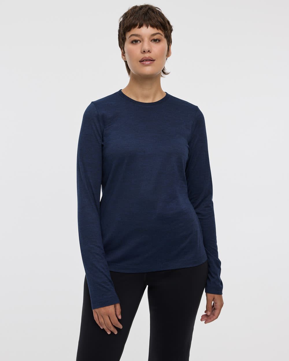 Long-Sleeve Crew-Neck T-Shirt - DRY-LUX (R) Hyba Essentials - Image 14