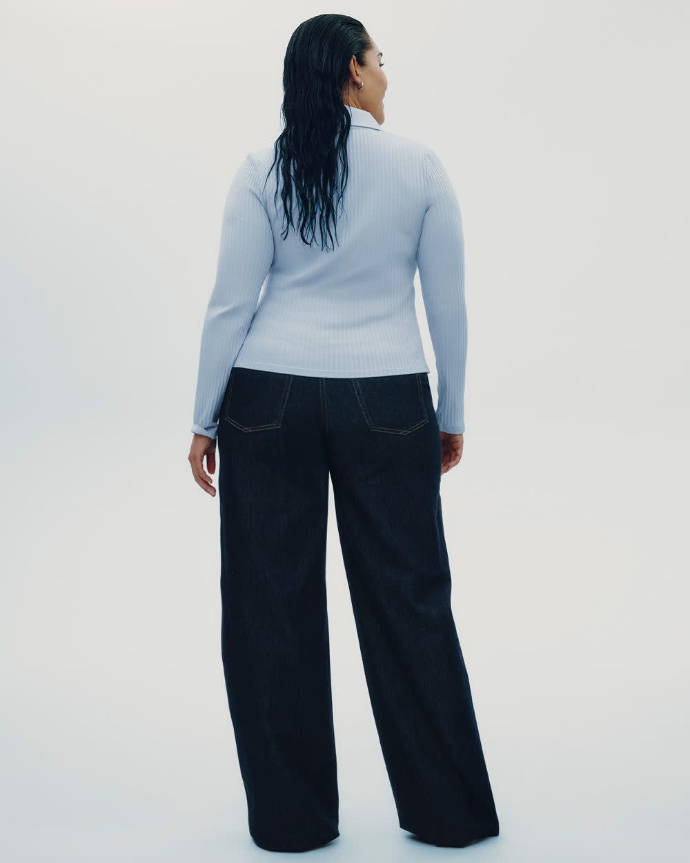 Long-Sleeve Polo Sweater - Image 2