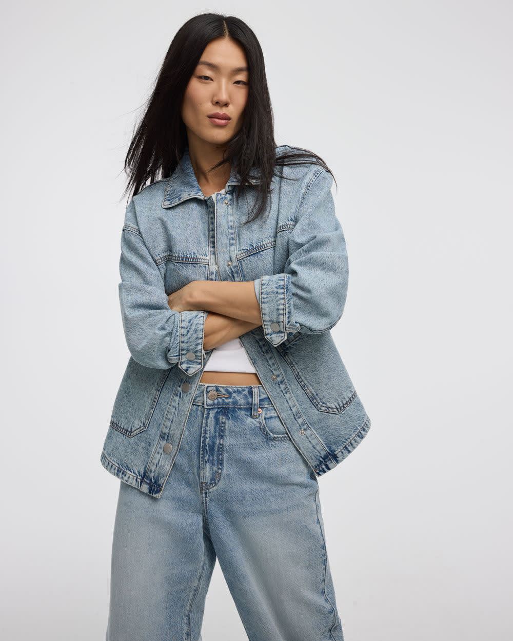 Denim Shacket - Image 3