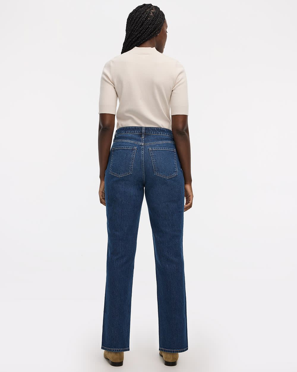Straight-Leg Mid-Rise Jean - The Classic - Curvy Fit - Image 8