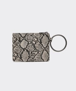 Faux Leather Snakeskin Pochette