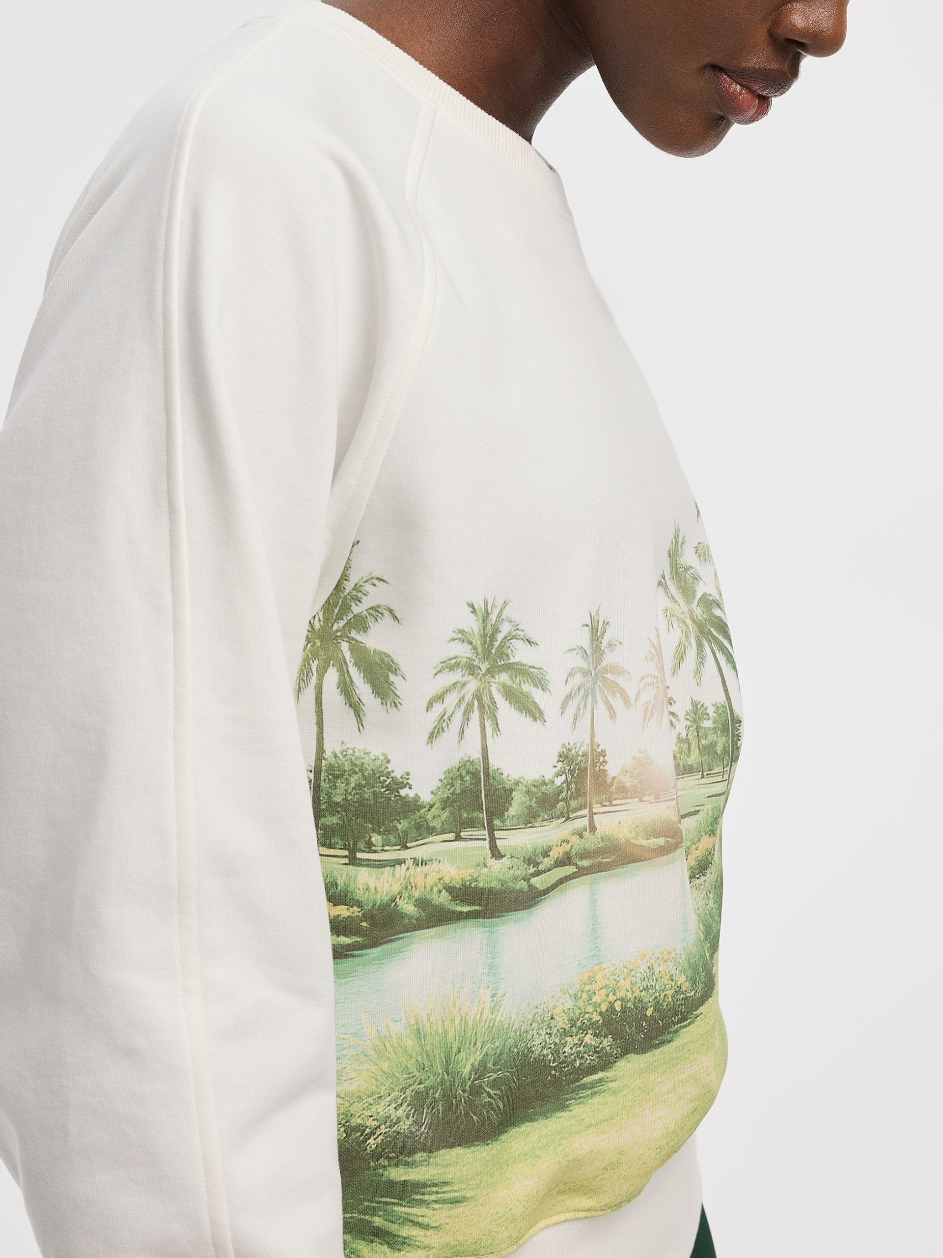 Long-Sleeve Crew-Neck French Terry Sweatshirt - Hyba - Image 2