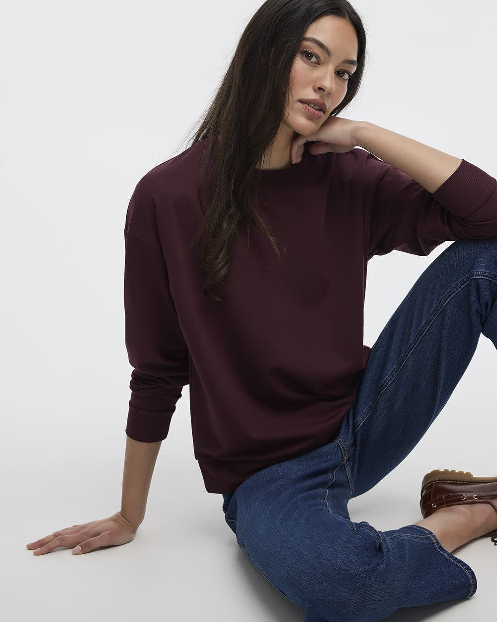 Long-Sleeve Crew-Neck Sweatshirt - R Essentials - Image 43
