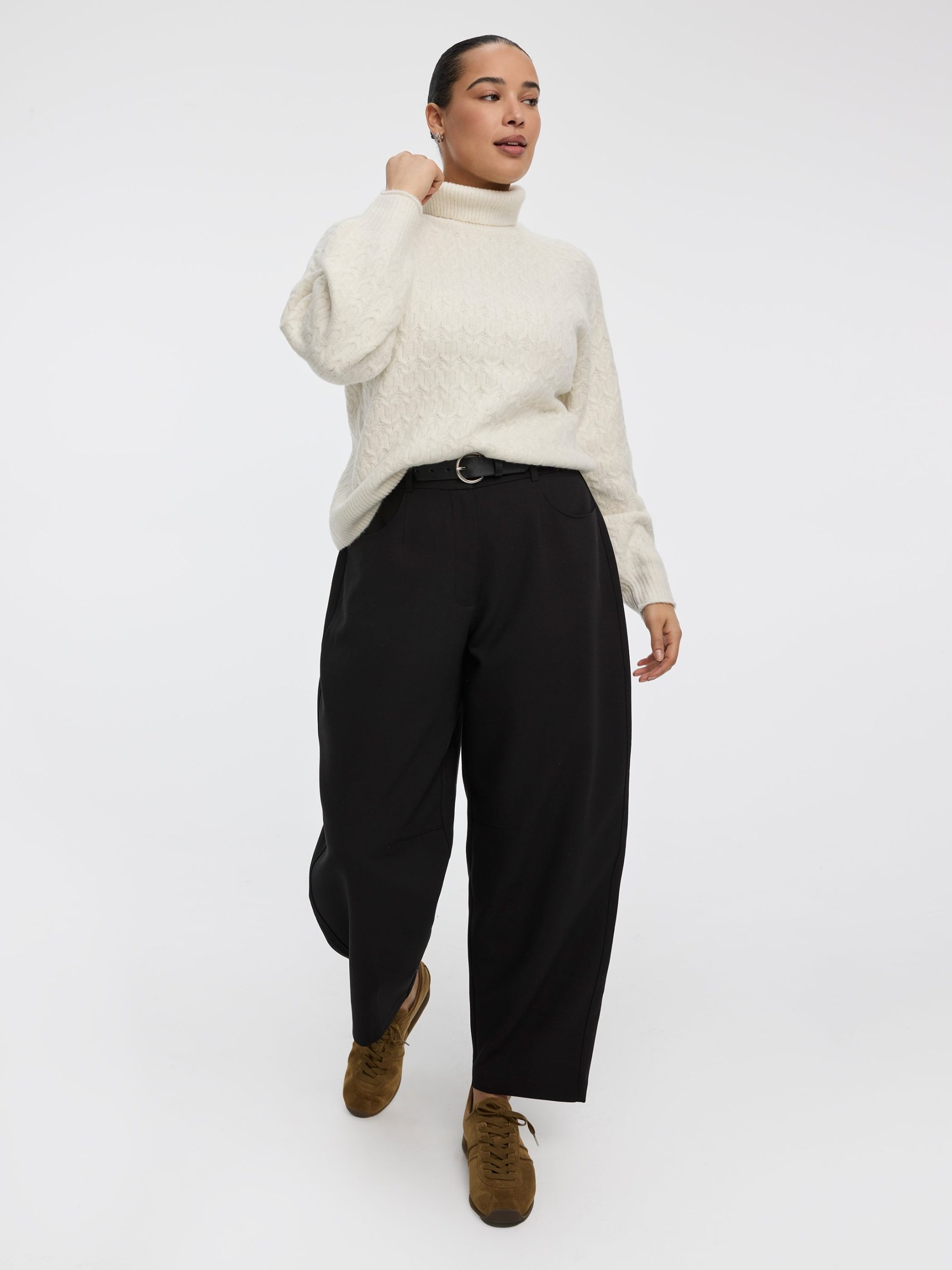 Mid-Rise Barrel Pants - Curvy Fit - Image 4