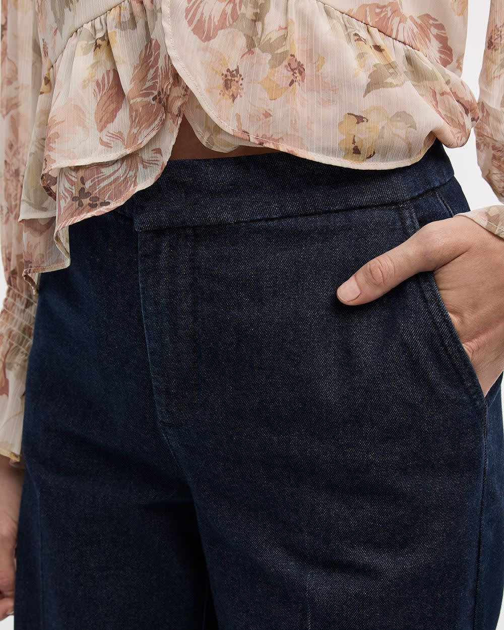 Wide-Leg Mid-Rise Denim Trousers - Image 5