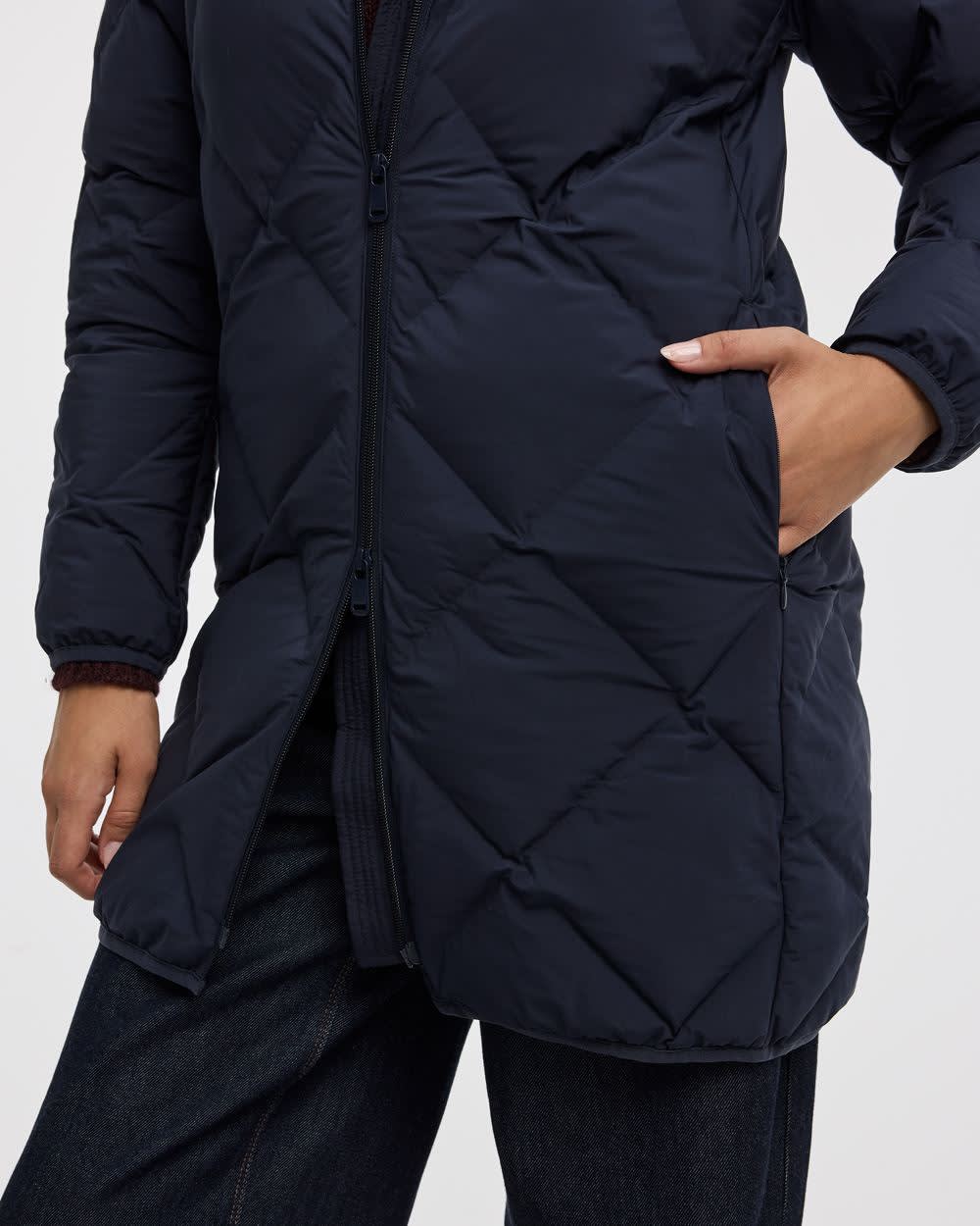 Long Hooded Puffer Jacket - Image 19