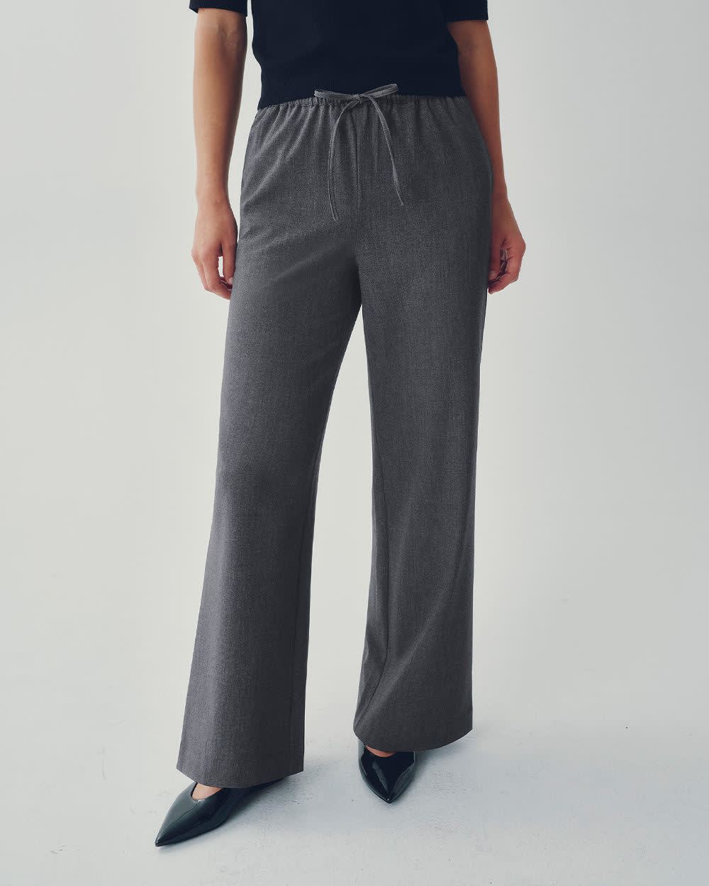 Wide-Leg High-Rise Pull-On Pant - The Timeless - Image 20