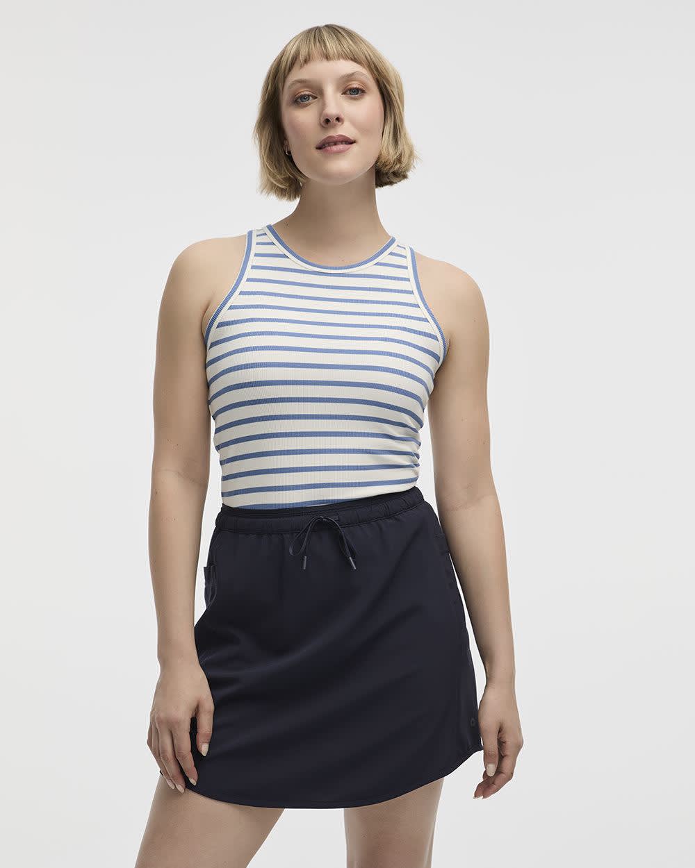 Ribbed Fitted Tank wtih Stripes - Hyba - Image 3