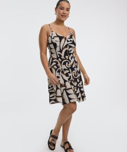 Sleeveless Buttoned-Down Dress
