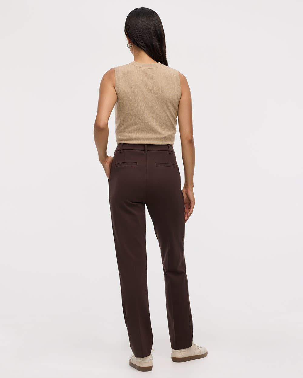 Straight-Leg High-Rise Pants - The Modern Stretch (R) - Image 6