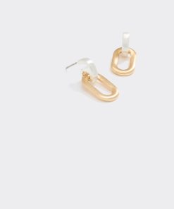 Two-Tone Link Earrings