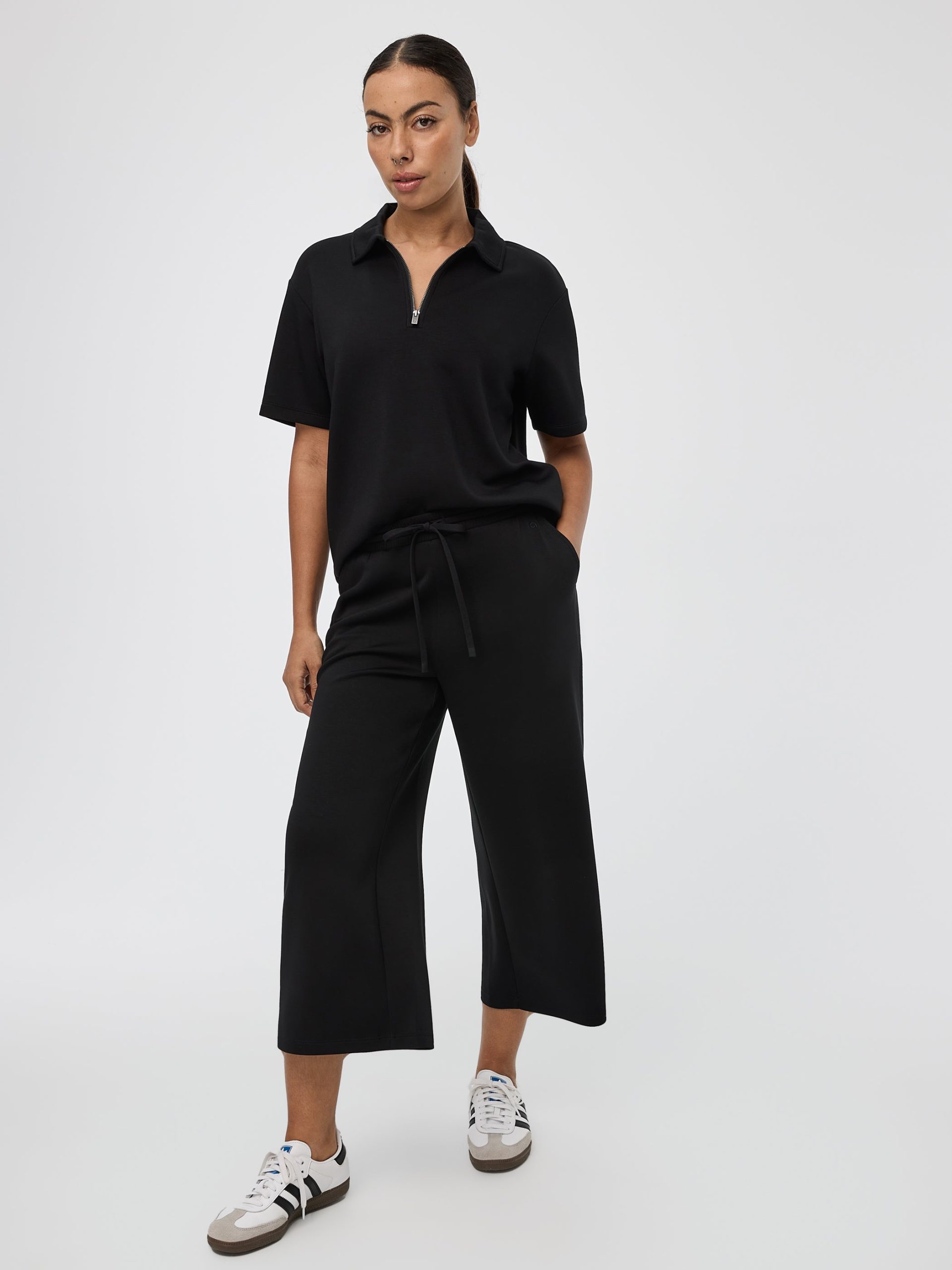 Cropped Wide-Leg Pants - HYLUX Hyba - Image 5
