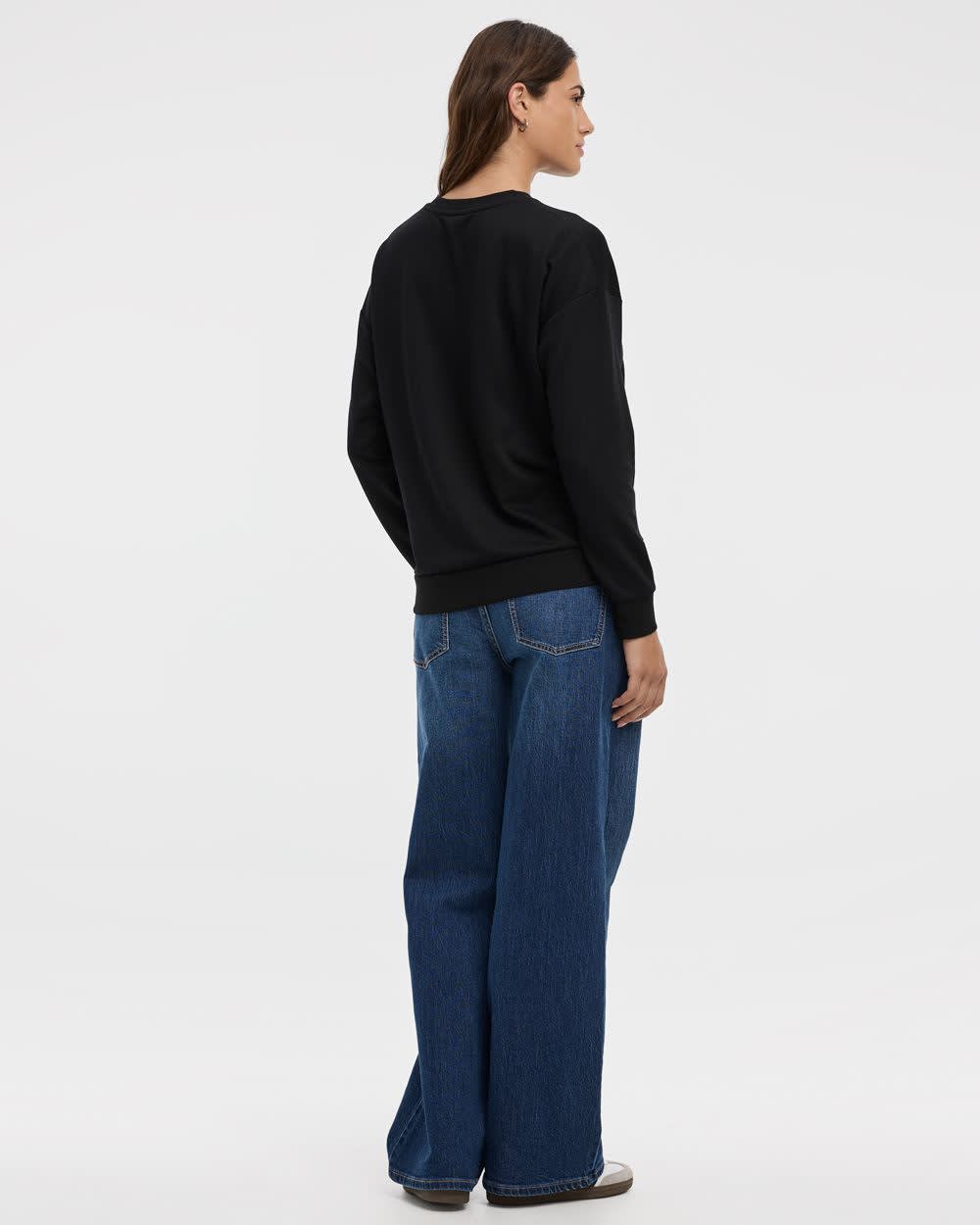 Long-Sleeve Crew-Neck Sweatshirt - R Essentials - Image 2