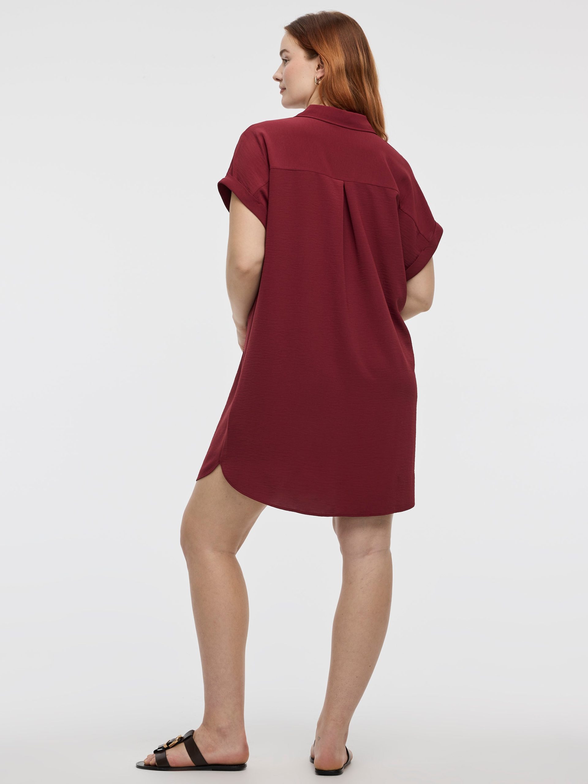 Short-Sleeve Shirt Dress - Image 15
