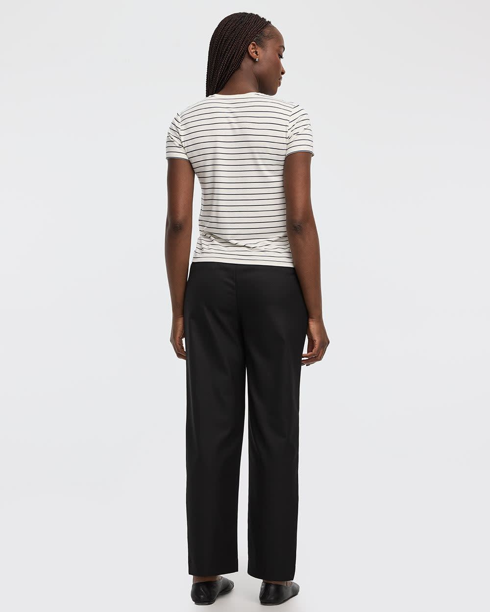 Super Soft Crew-Neck Striped T-Shirt - R Essentials - Image 2