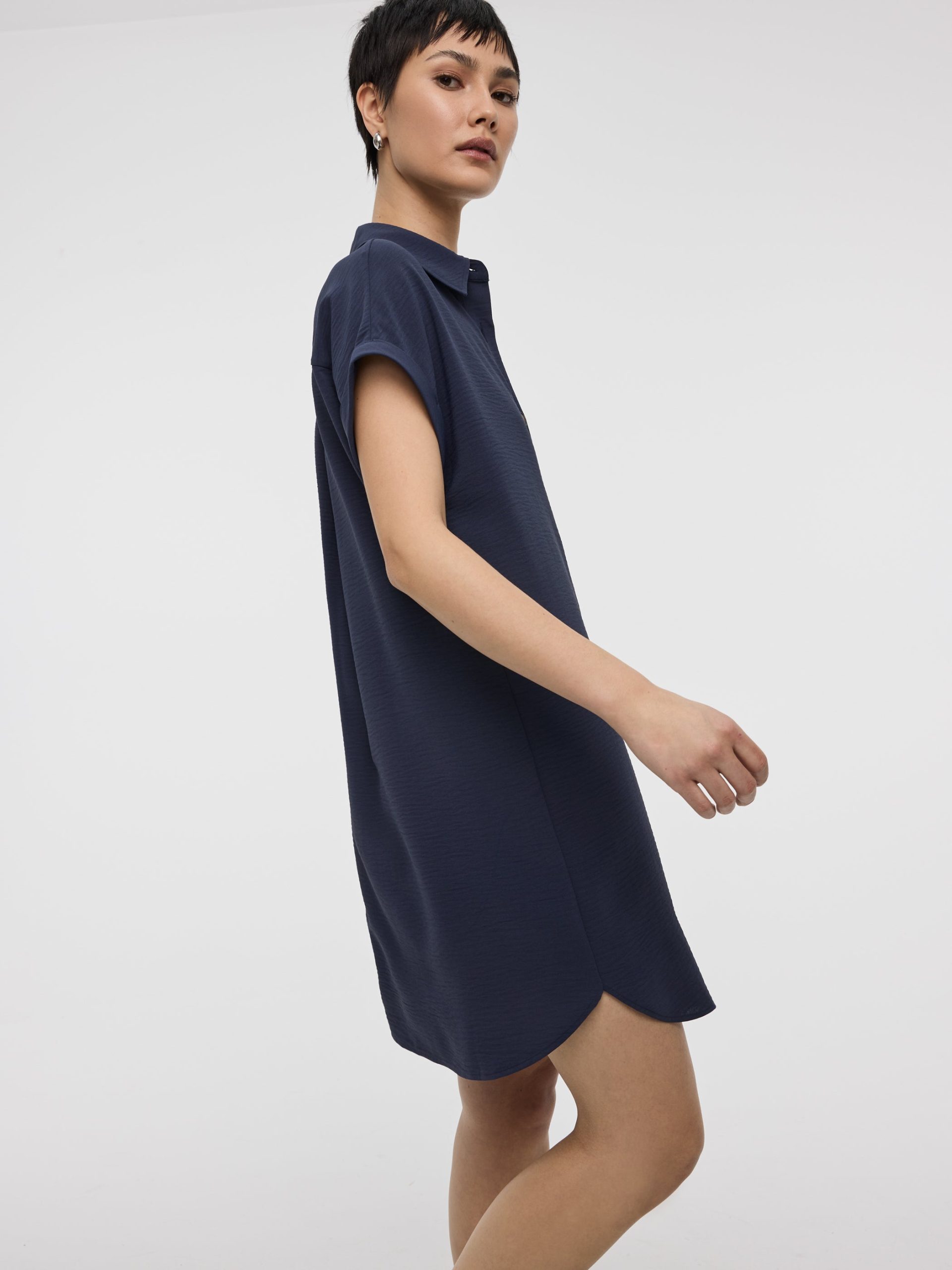 Short-Sleeve Shirt Dress - Image 12