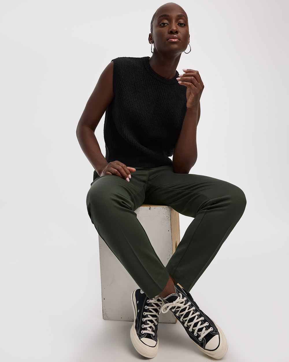 Tapered-Leg High-Rise Pants - The Modern Stretch (R) - Image 14