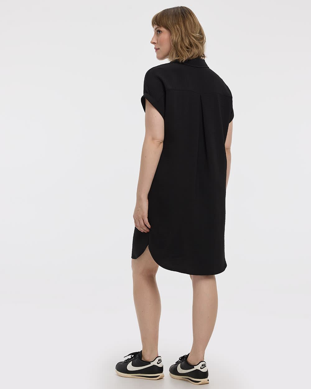 Short-Sleeve Shirt Dress - Image 2