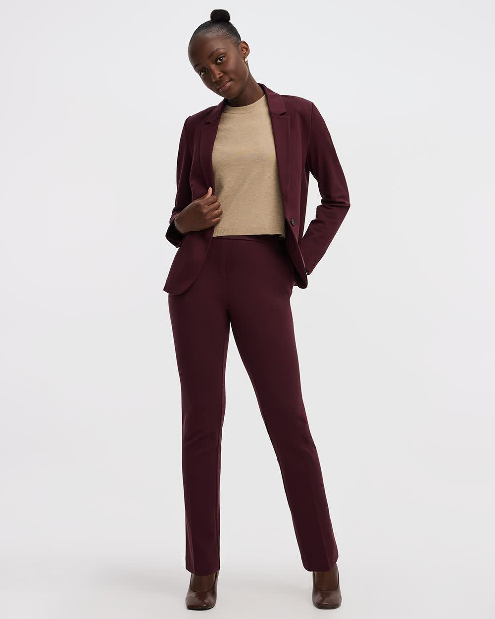 Straight-Leg High-Rise Pants - The Modern Stretch (R) - Image 10