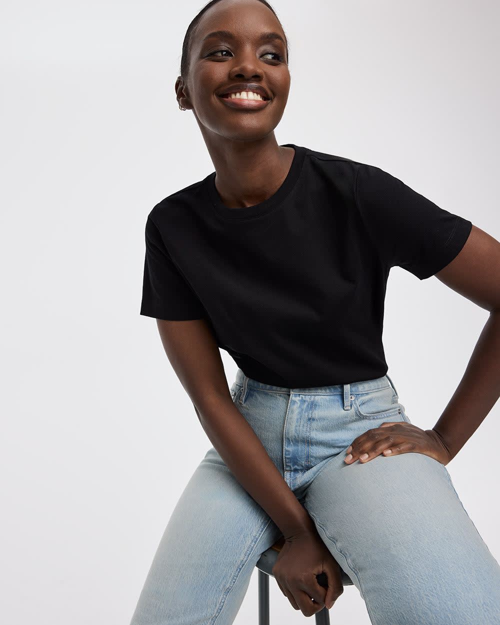 Boyfriend Crew-Neck T-Shirt - R Essentials - Image 3