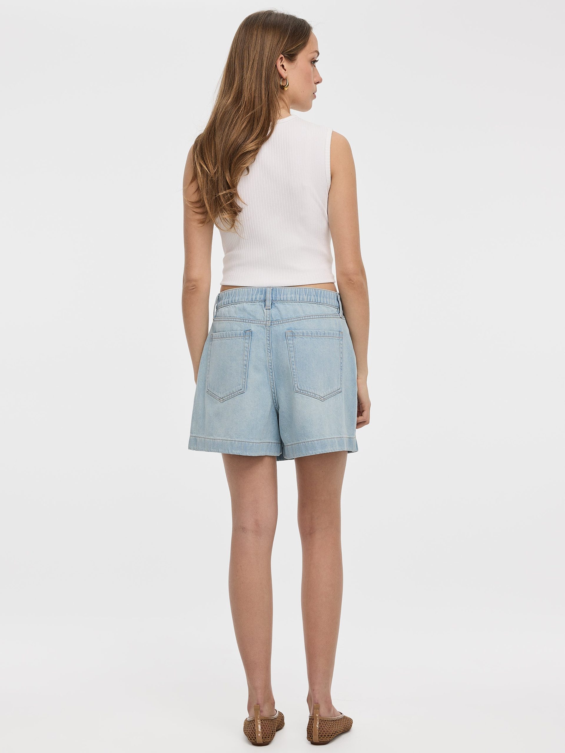 Denim Wrap Skort - Image 3