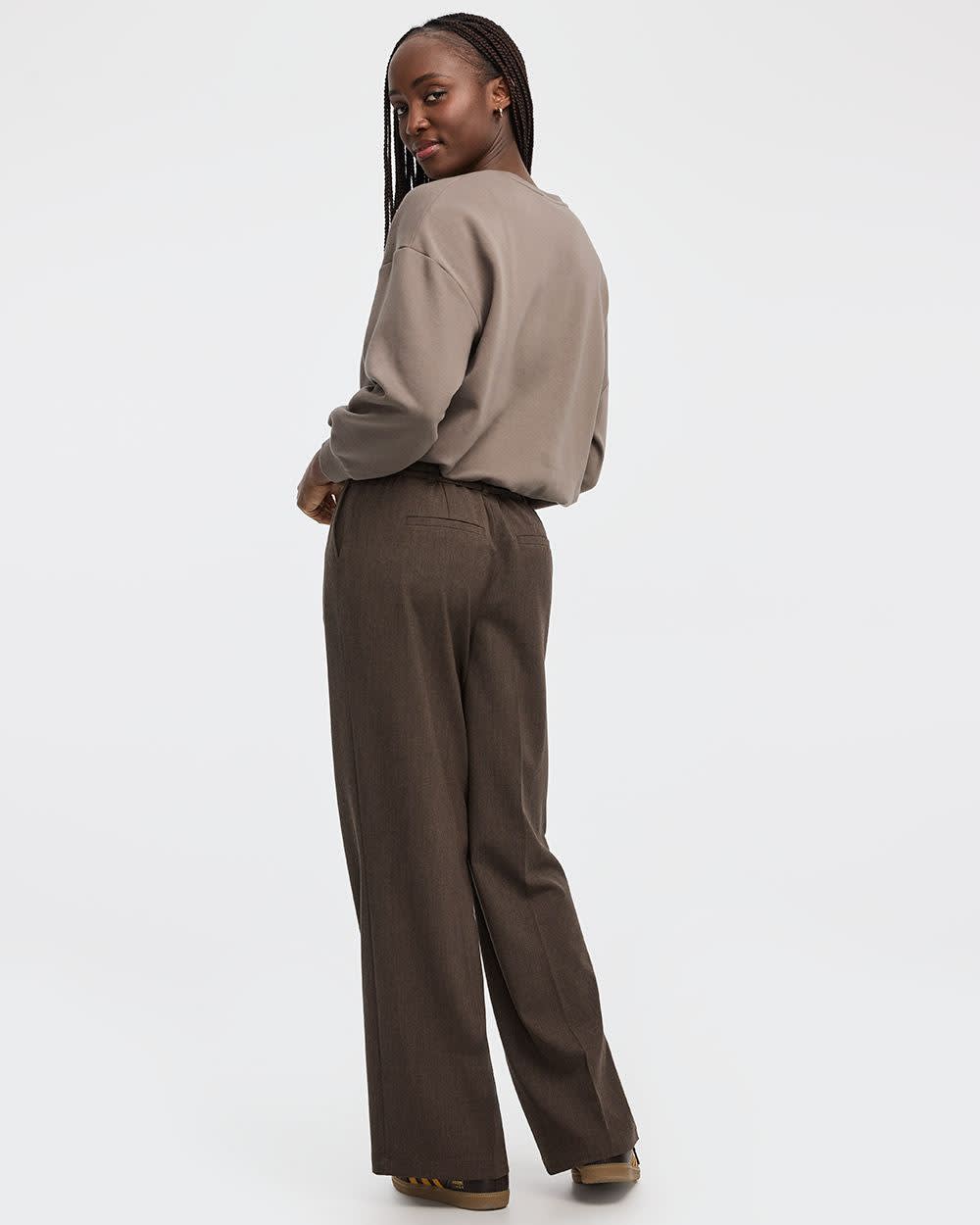 Fleece Sweatshirt with Bubble Hem - Image 6
