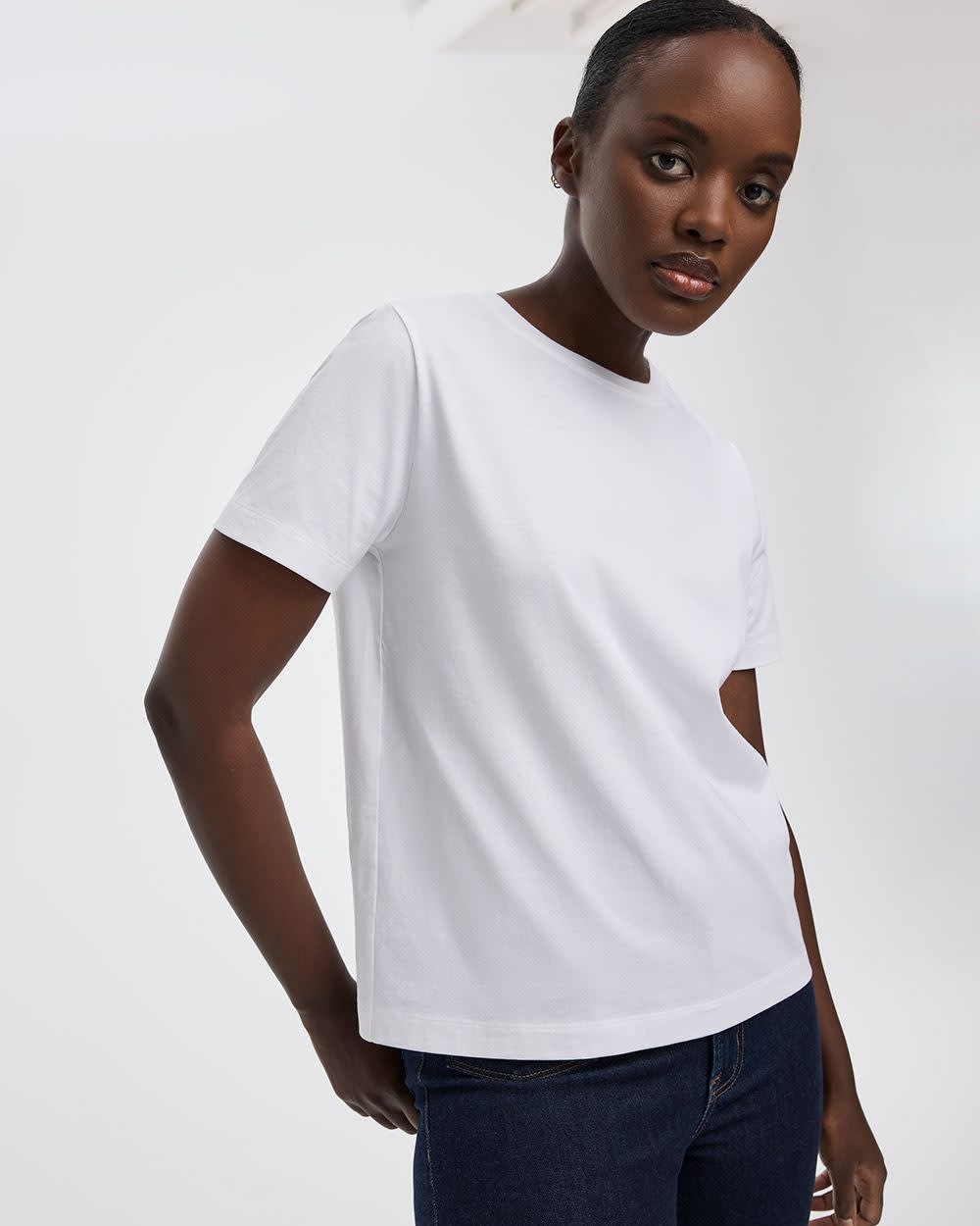 Boyfriend Crew-Neck T-Shirt - R Essentials - Image 7