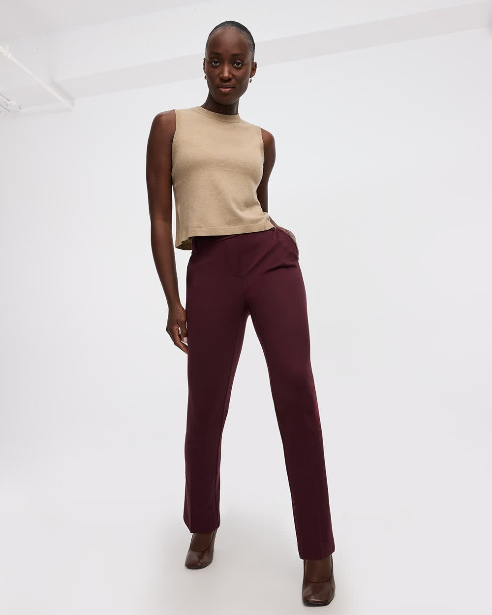 Straight-Leg High-Rise Pants - The Modern Stretch (R) - Image 13