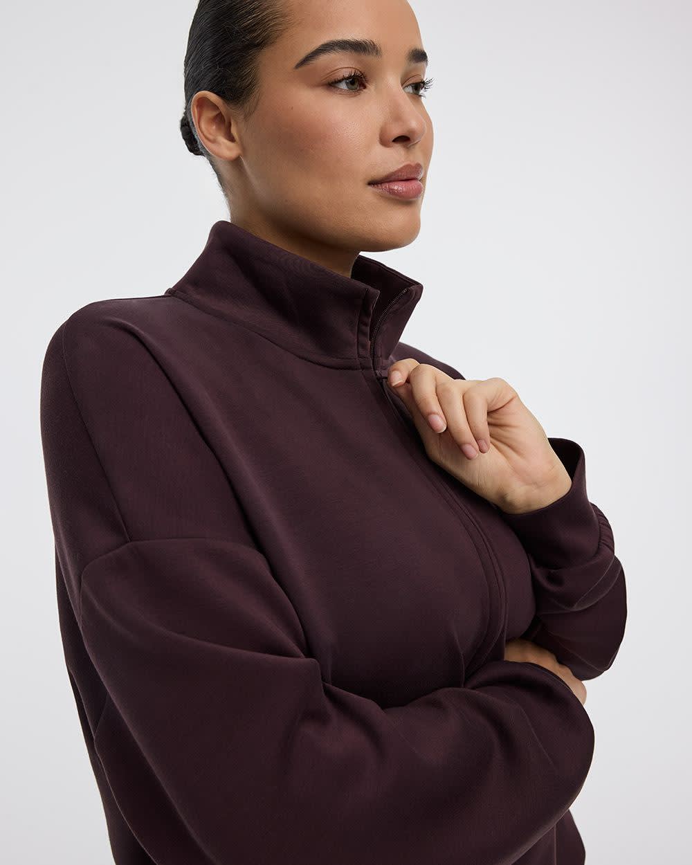 Half-Zip Mock-Neck Pullover - HYLUX Hyba - Image 16