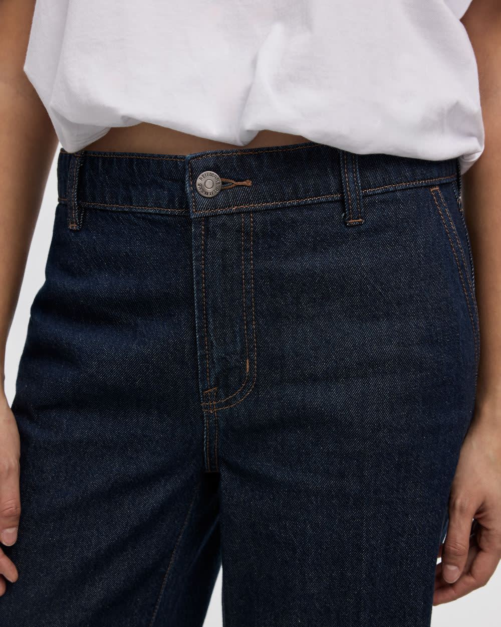 Wide-Leg Mid-Rise Denim Trousers - Image 5