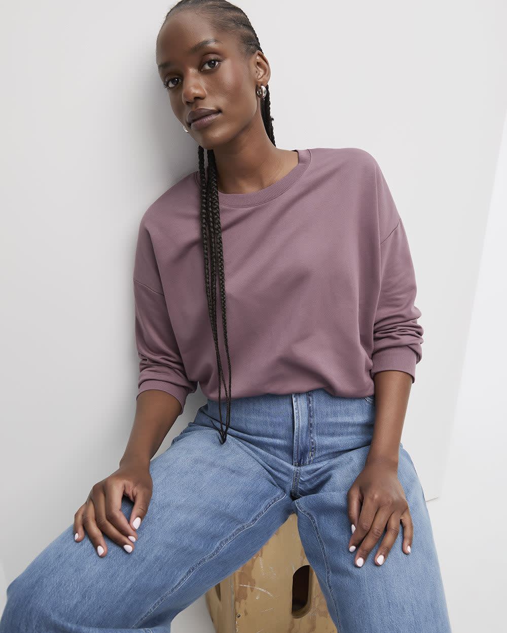 Long-Sleeve Crew-Neck Sweatshirt - R Essentials - Image 27