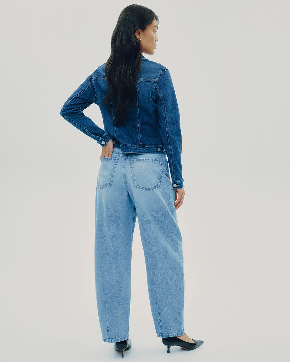 High-Rise Barrel Jeans - Image 8