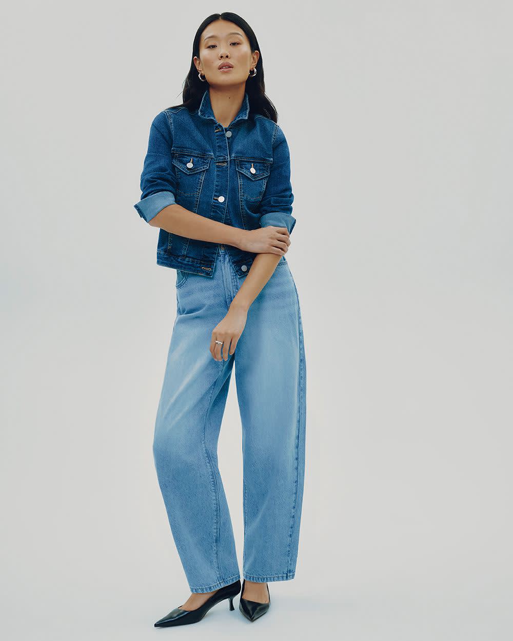 High-Rise Barrel Jeans - Image 7