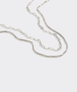 Double-Chain Short Necklace