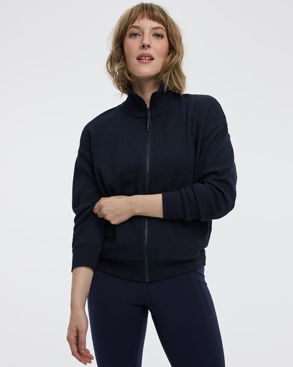 Textured-Jacquard Jacket - Hyba