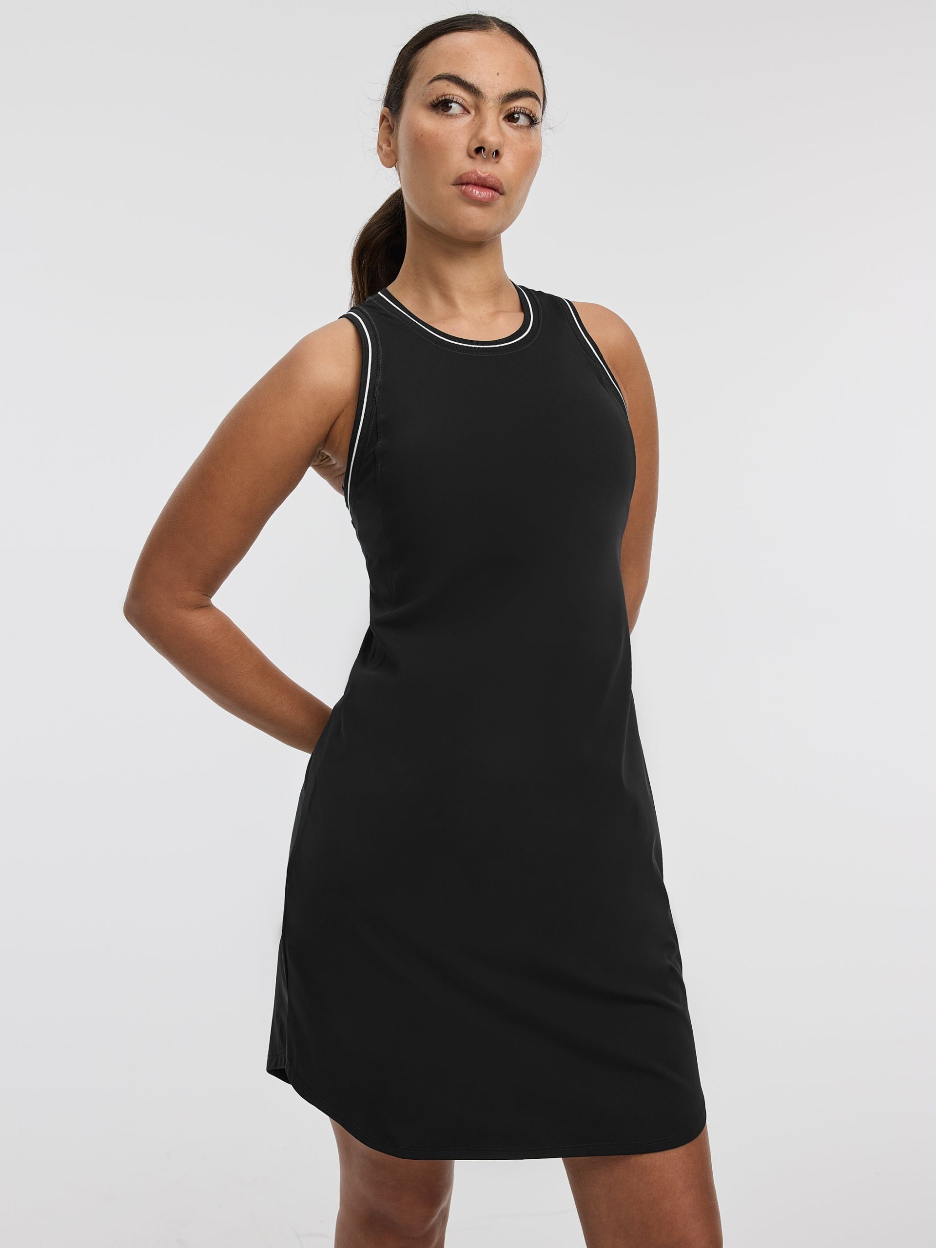 Sleeveless Crew-Neck Dress - Hyba - Image 3
