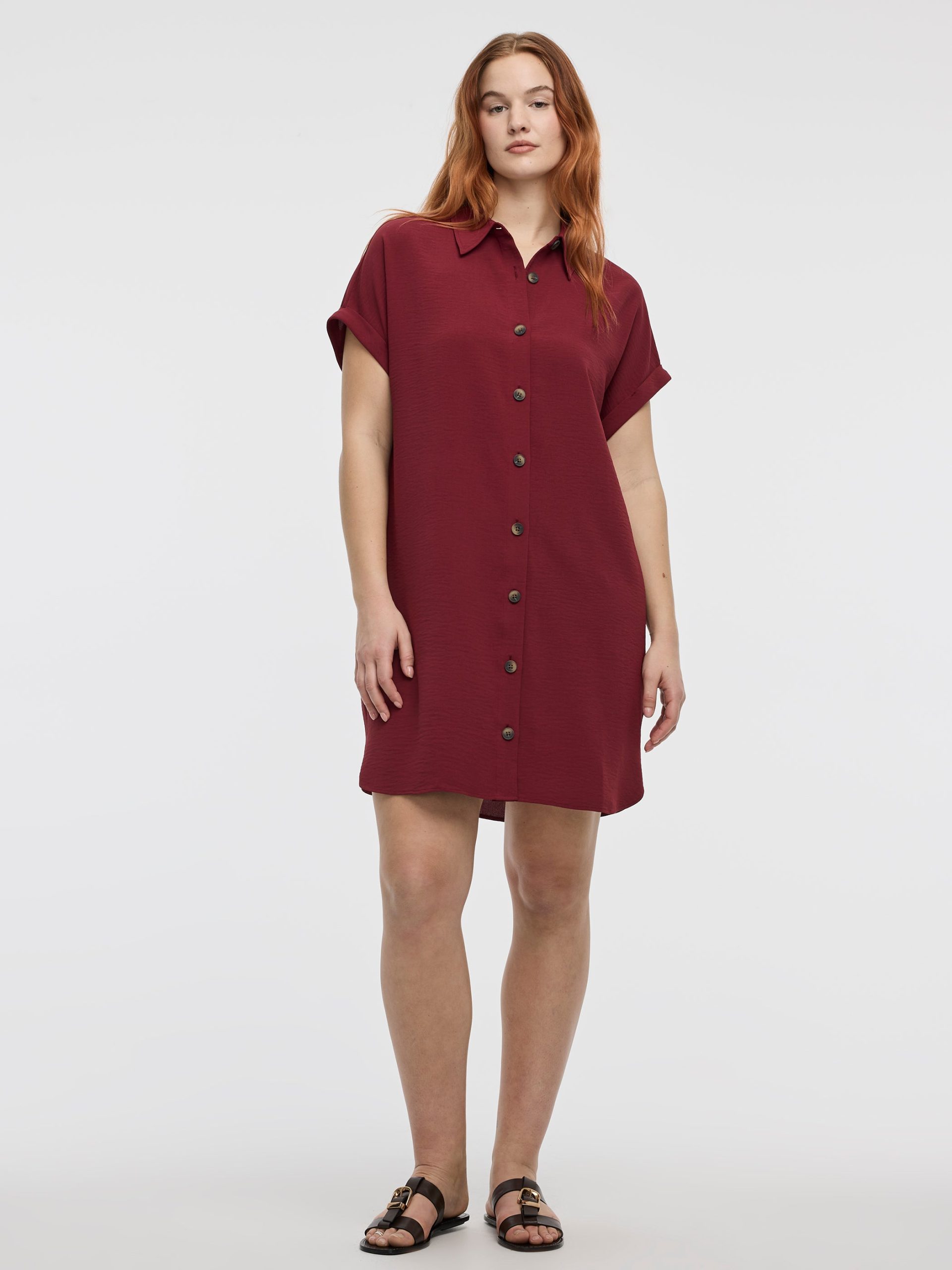Short-Sleeve Shirt Dress - Image 13