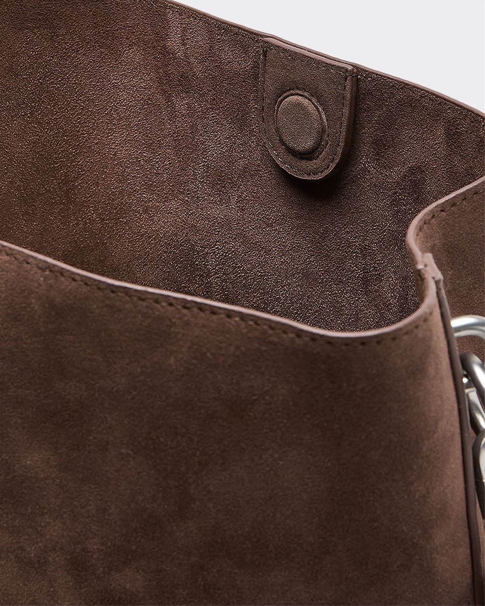 Faux Suede Bucket Bag - Image 2