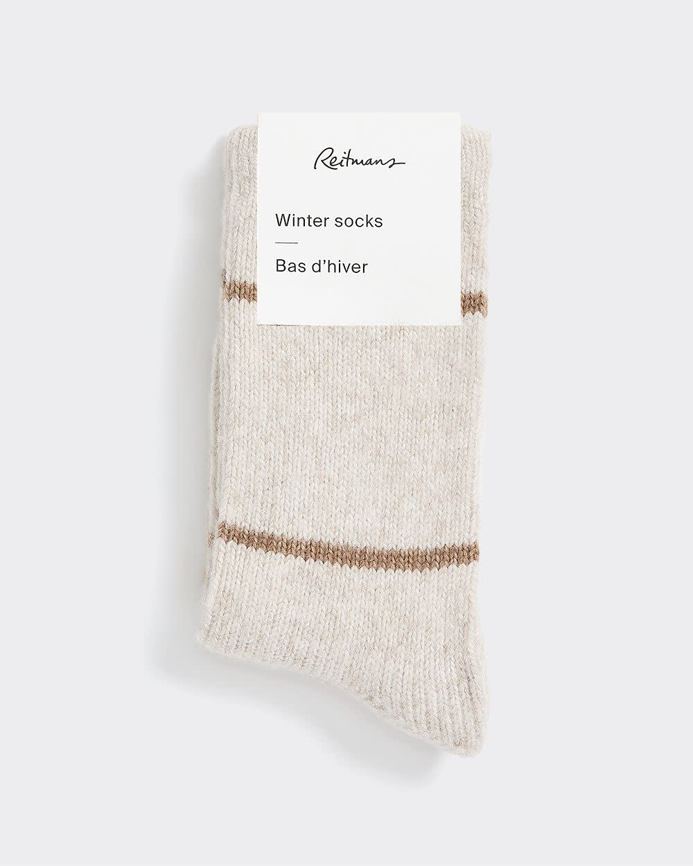Winter Socks with Stripes - Image 2