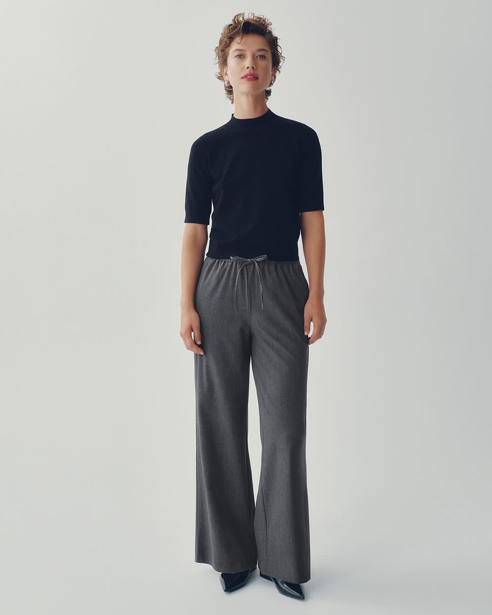 Wide-Leg High-Rise Pull-On Pant - The Timeless - Image 17