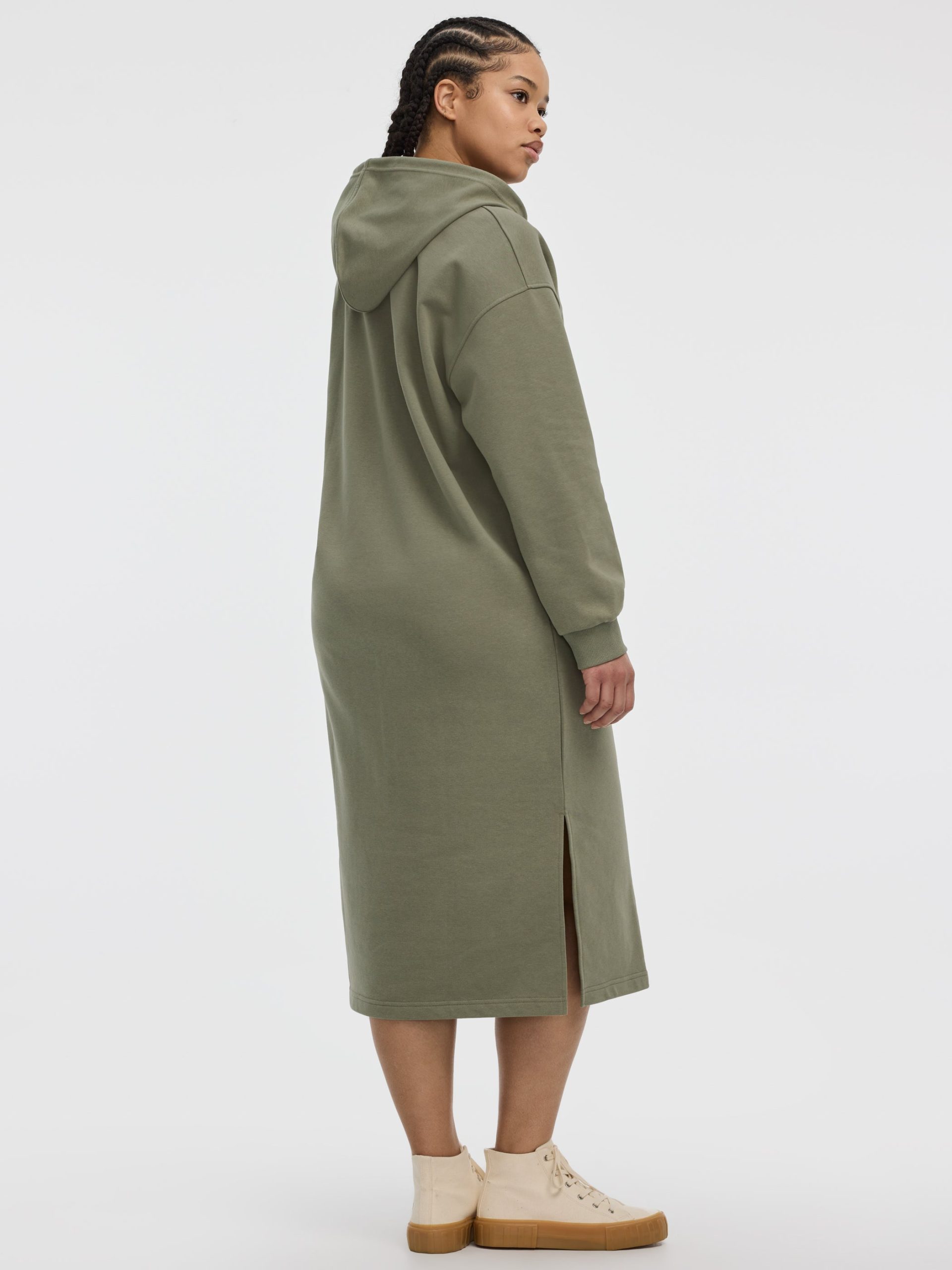 Long-Sleeve Hooded Dress - Hyba - Image 2