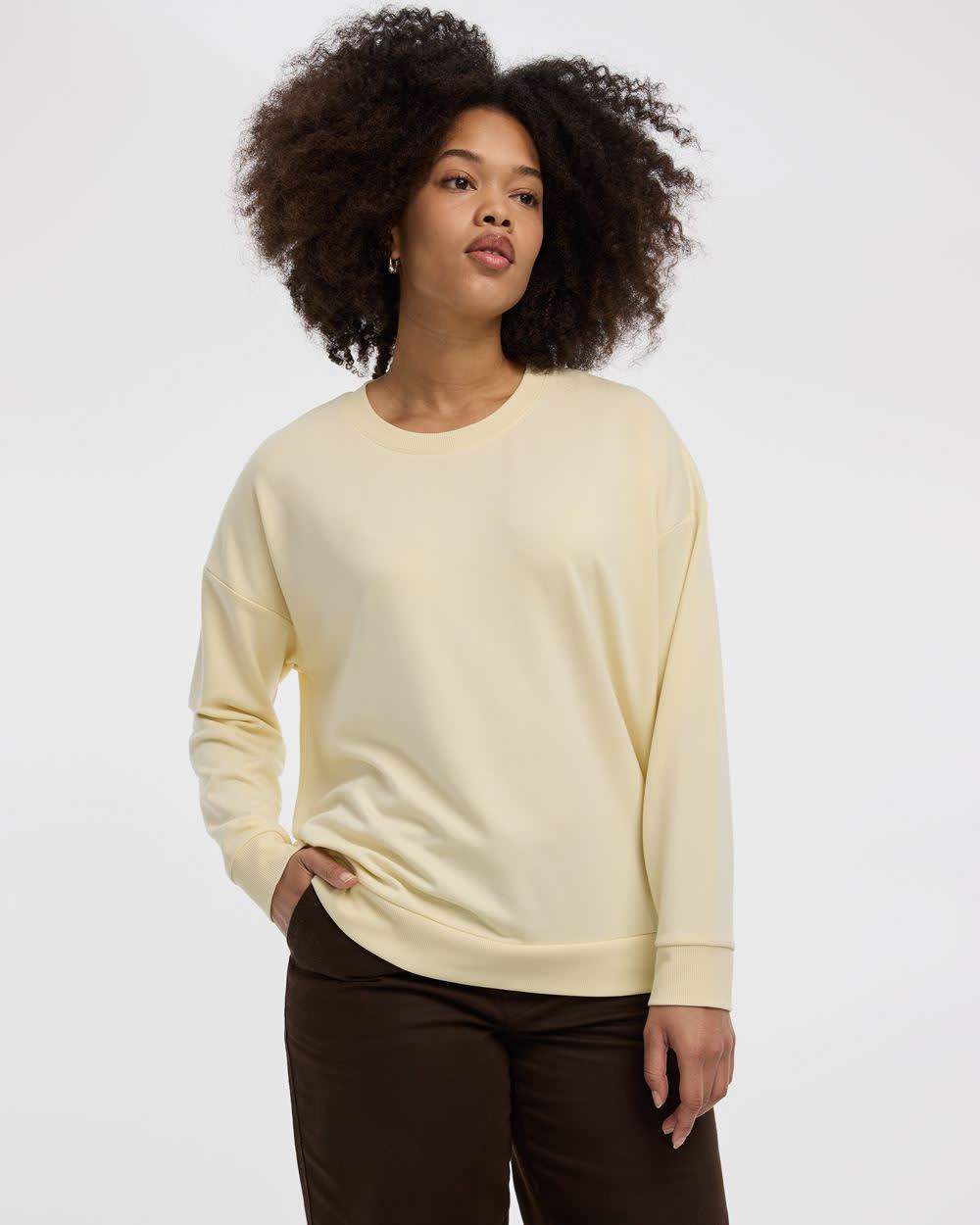 Long-Sleeve Crew-Neck Sweatshirt - R Essentials - Image 37