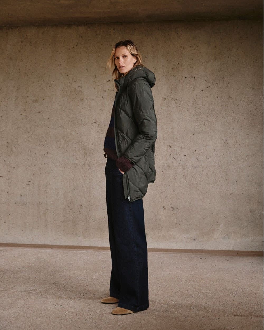 Long Hooded Puffer Jacket - Image 21