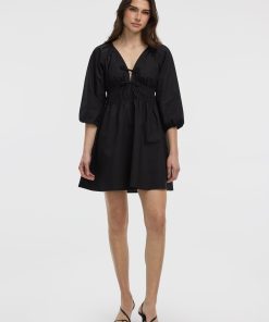 V-Neck Mini Dress