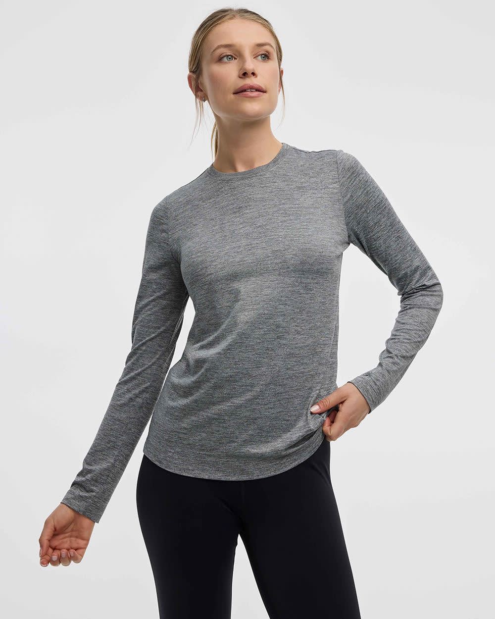 Long-Sleeve Crew-Neck T-Shirt - DRY-LUX (R) Hyba Essentials - Image 26