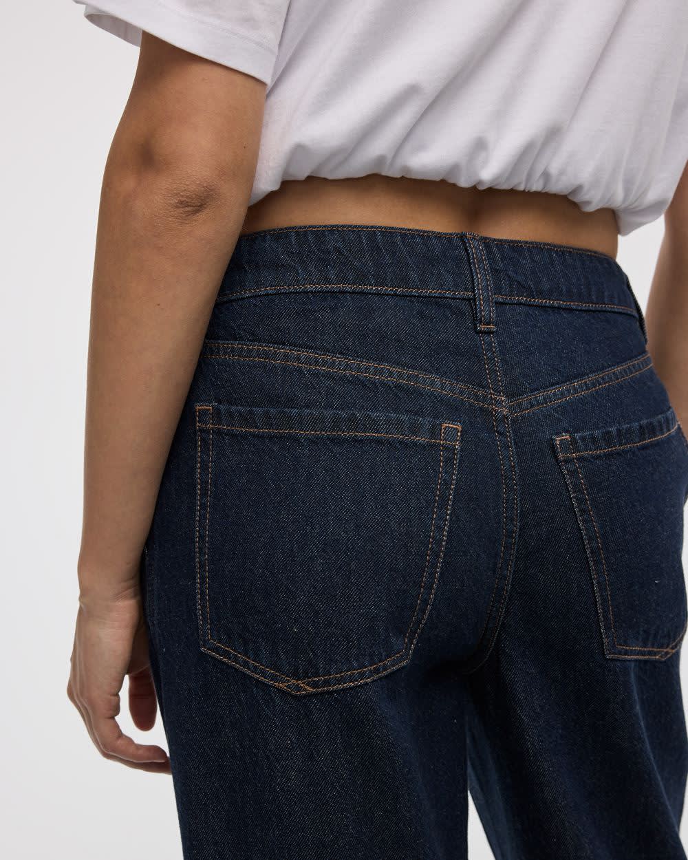 Wide-Leg Mid-Rise Denim Trousers - Image 6